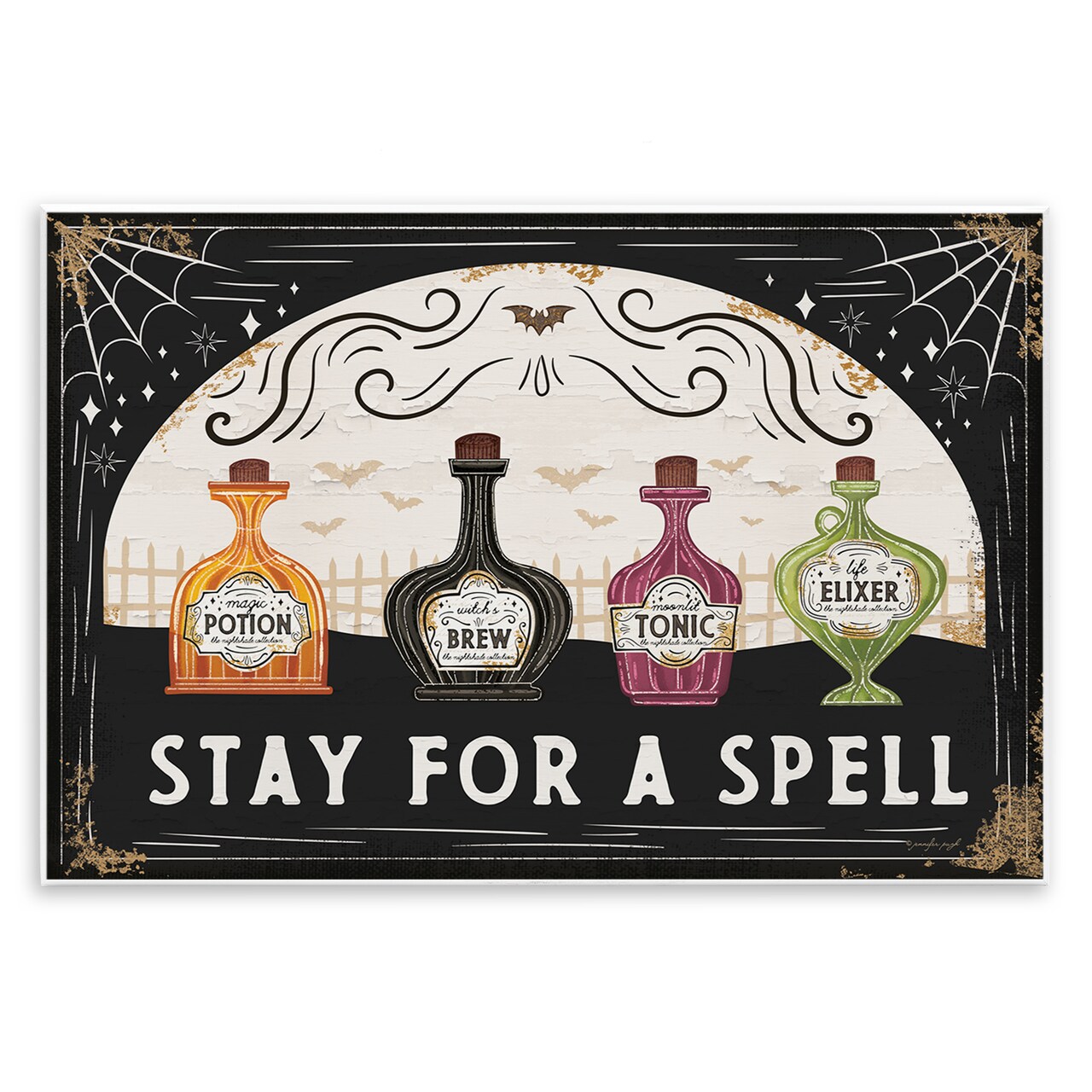 Stupell Industries Stay For A Spell Wall Plaque By Jennifer Pugh